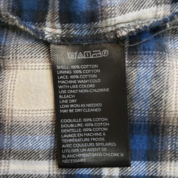 UO- BDG Petticoat Lace Flannel Shirt Sz.XS - Picture 7 of 7